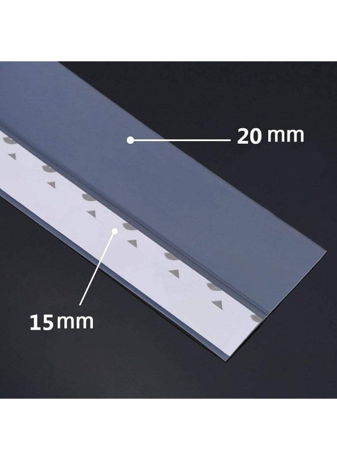 ChicAbode 2 Pcs Silicone Seal Strip, Transparent Weather Stripping, for Door, Window, Cupboards and Wardrobes, Waterproof, Windproof, Dust Proof, Soundproof, Insect Proof, 5 m Long (Width 3.5cm) - Image 2